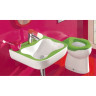 Подвесная мини-раковина LAUFEN FLORAKIDS 45x41 зеленая 8.1503.1.072.104.1
